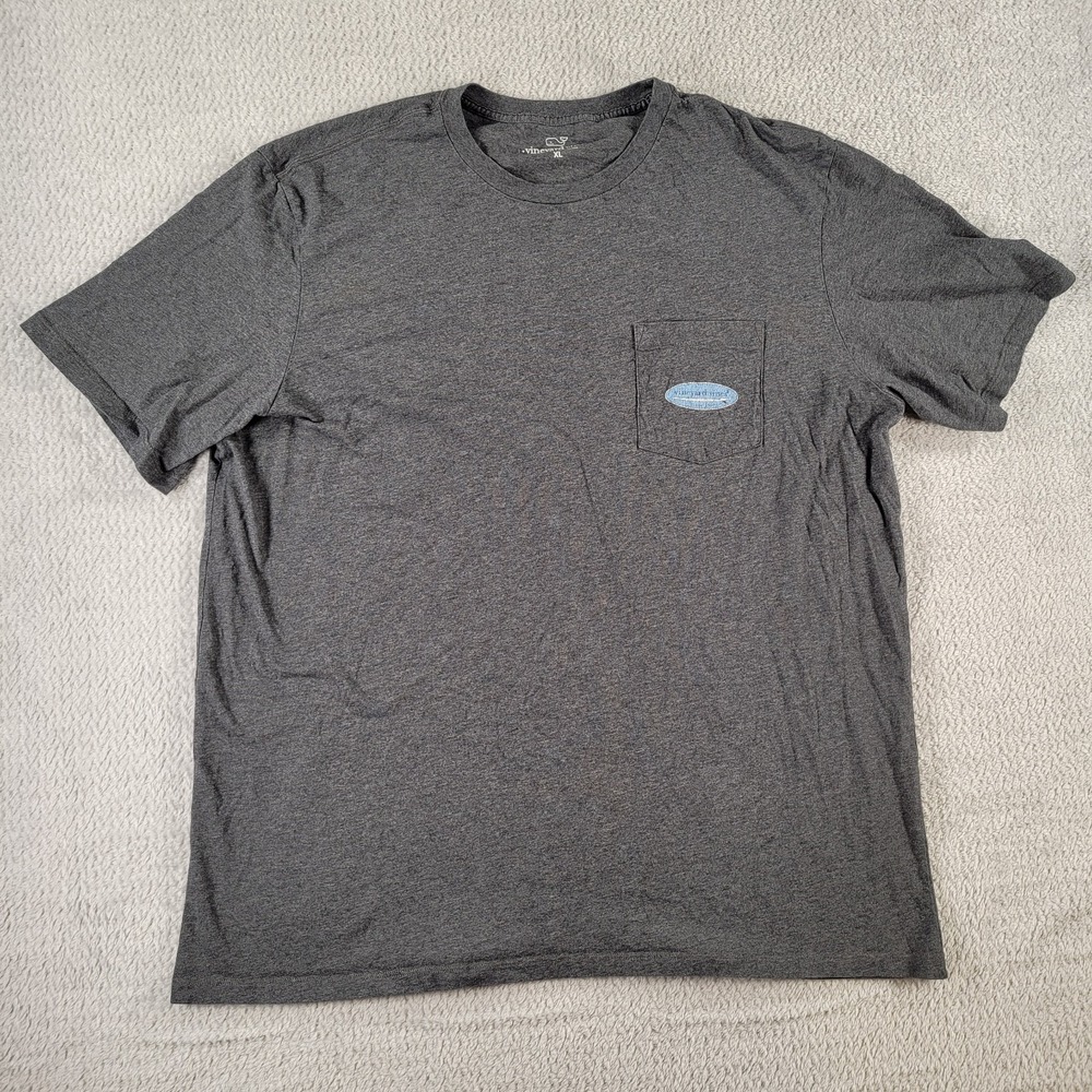 vineyard vines gray pocket T shirt size XL